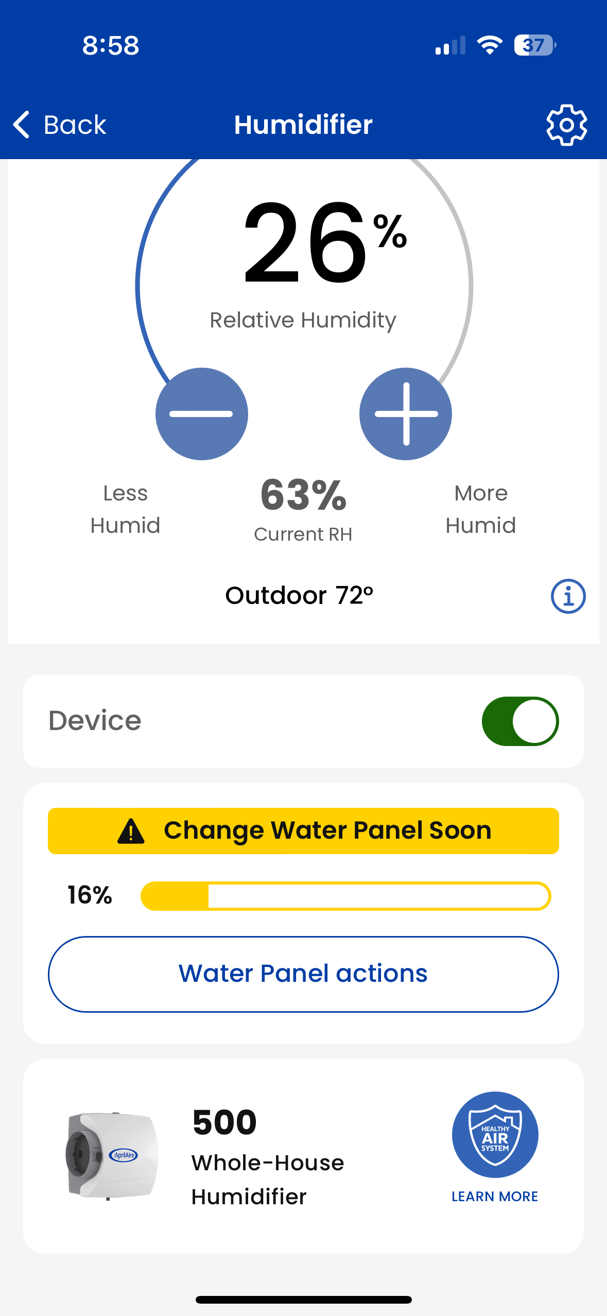 AprilAire App Guide   Add a Product