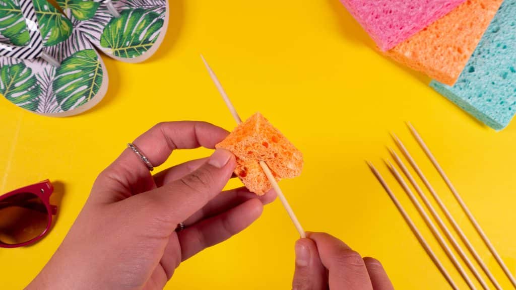 Step Two Skewer Sponges